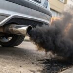 black exhaust smoke